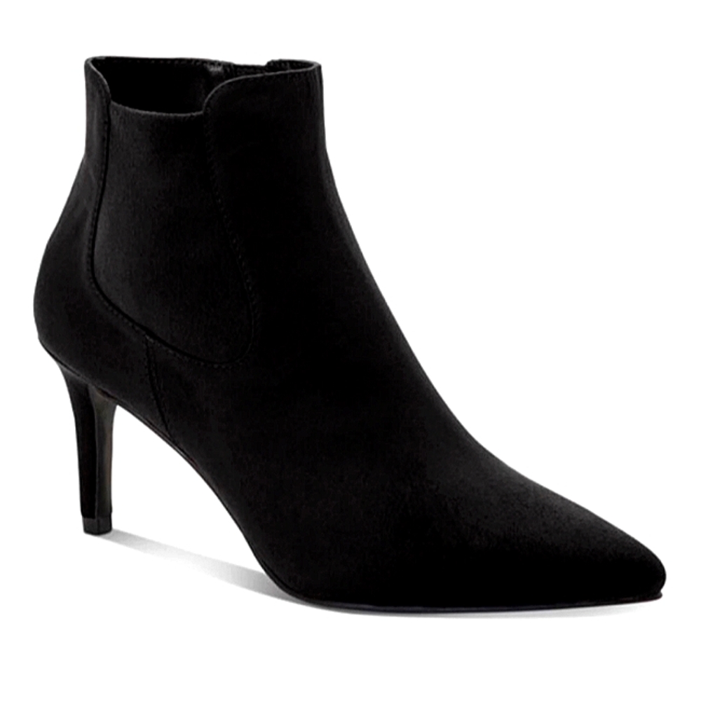 New w/Box Alfani Jacklynne Genuine Suede Pointed Toe Zip-Up Dress Bootie Size 10
